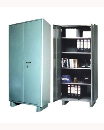 Double Color Steel Office Cabinet - 4 Adjustable Shelves