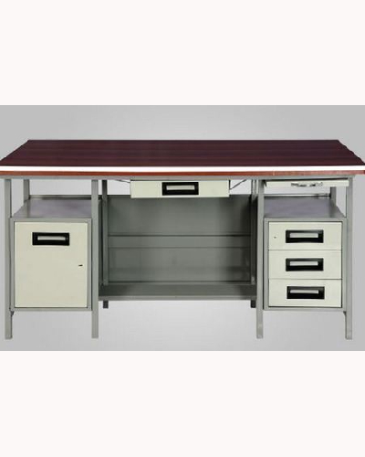 Executive Laminated Top Office Table with Cabinet & Drawers