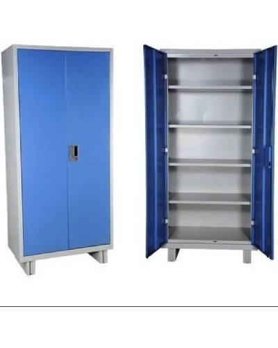 2 Door Steel Almirah Without Mirror - Blue, 5 Shelves