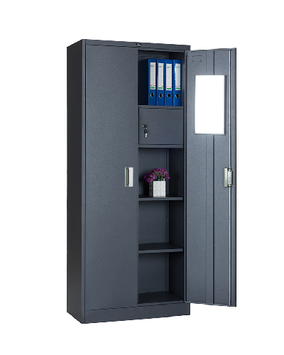 Steel Office Almirah with Internal Locker & Mirror